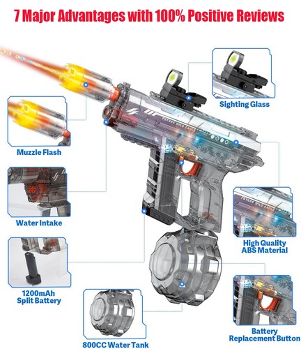 1200mah electric water gun - 1200mah,
