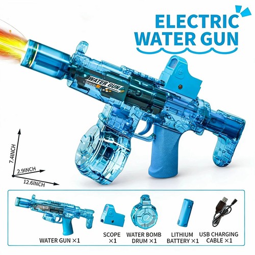 Electric water gun uzi squirt - electric,