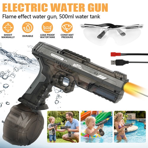 Electric water gun - water, led